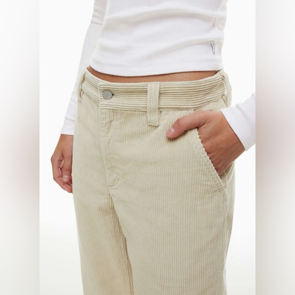 ARITIZIA TNA | Ripcord corduroy pant seafoam green| size 4 - Picture 4 of 9